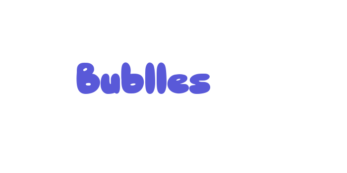 Bublles Font Download