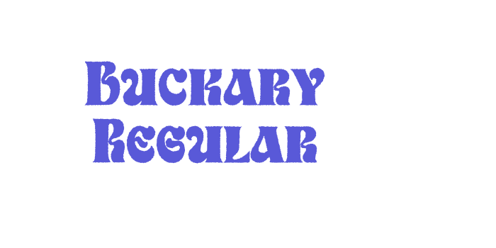 Buckary Regular Font Download