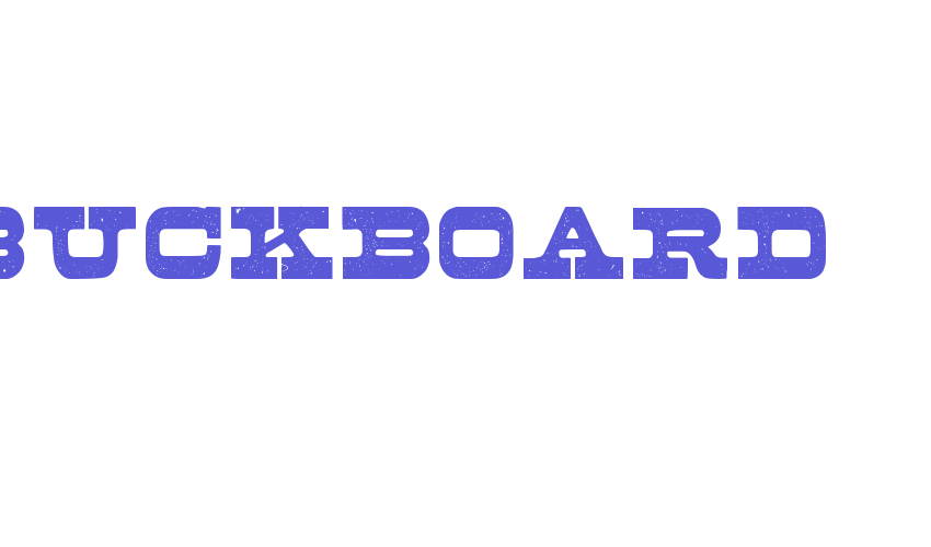 Buckboard Font Download