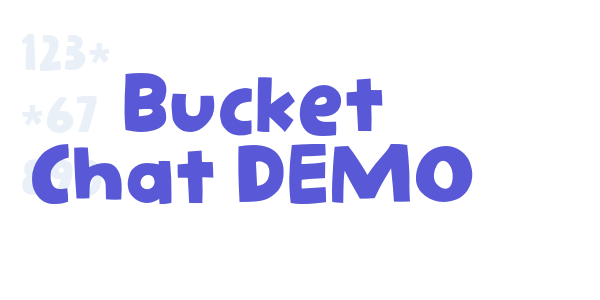 Bucket Chat DEMO font free