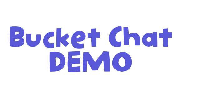 Bucket Chat DEMO Font Download