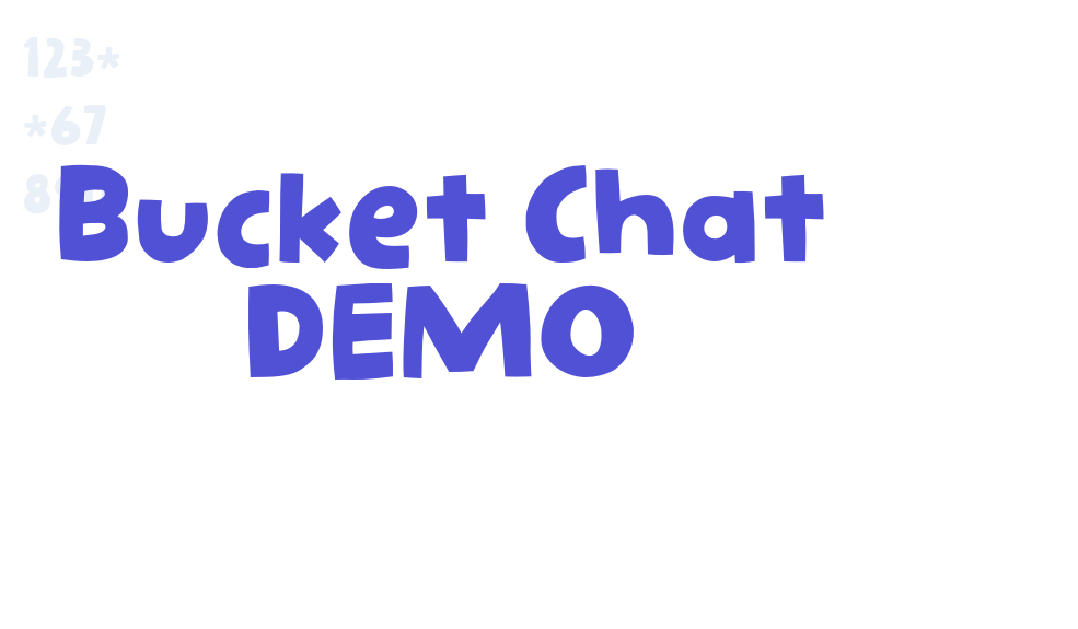 Bucket Chat DEMO-font-download