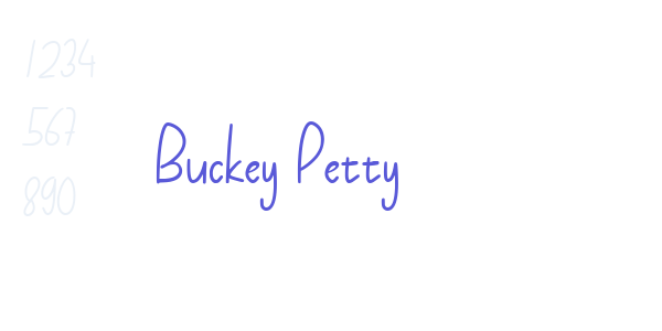 Buckey Petty font free