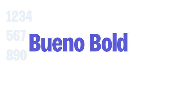 Bueno Bold font free