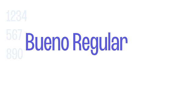 Bueno Regular font free