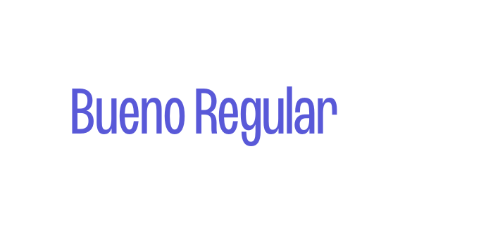 Bueno Regular Font Download