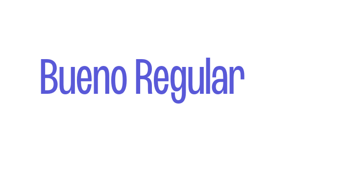 Bueno Regular Font