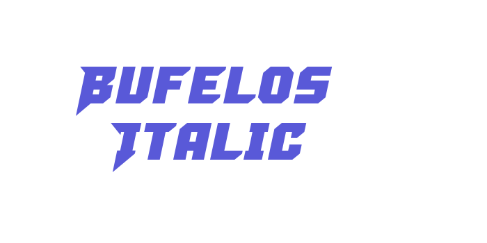 Bufelos Italic Font Download