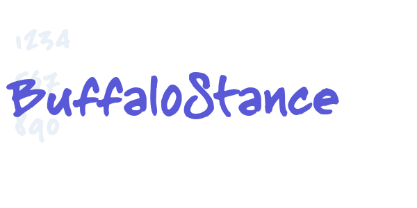 BuffaloStance font free