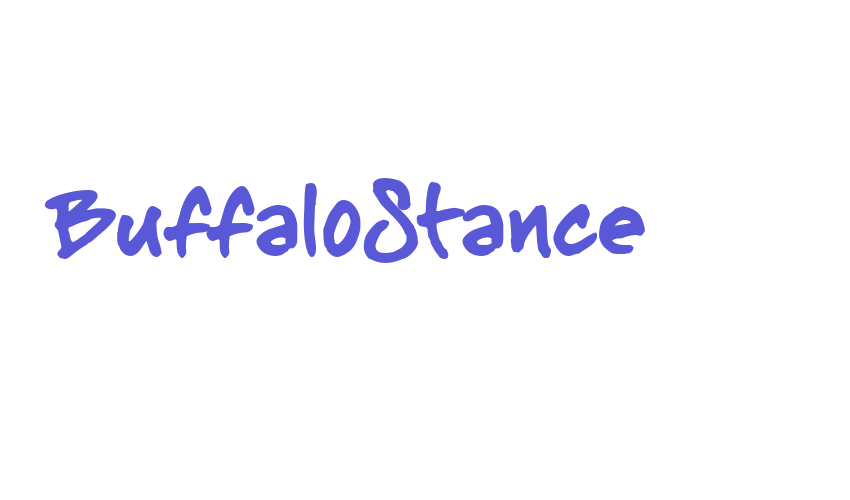 BuffaloStance Font