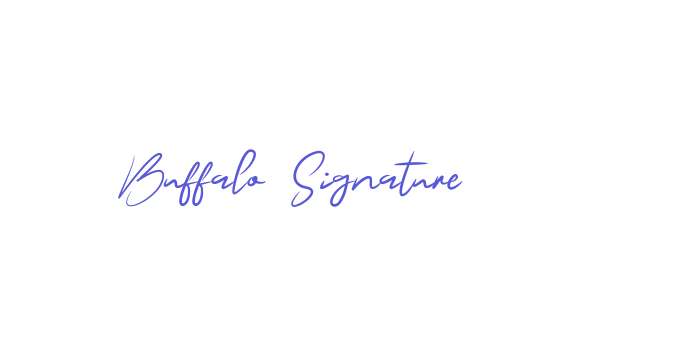 Buffalo Signature Font Download