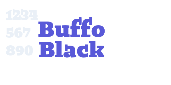 Buffo Black font free