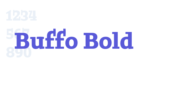 Buffo Bold font free