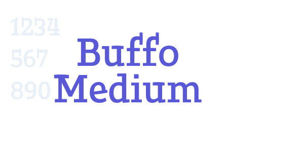 Buffo Medium font free