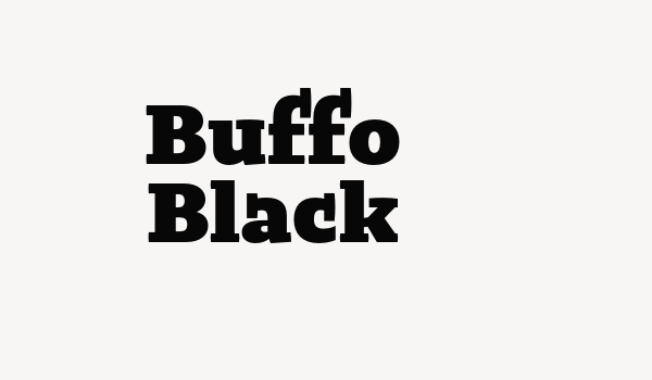 Buffo Black Font