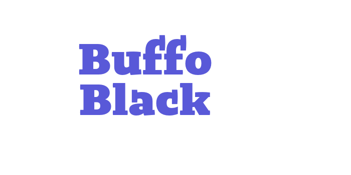 Buffo Black Font Download