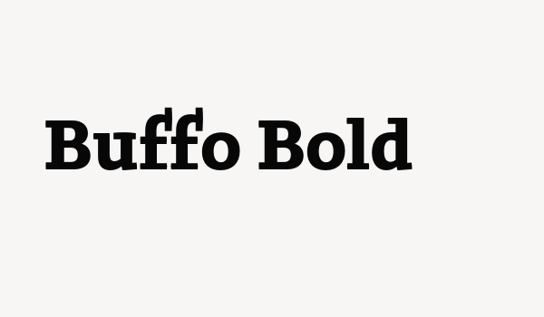 Buffo Bold Font