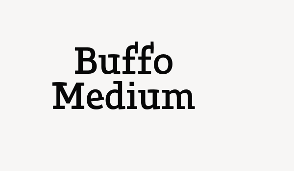 Buffo Medium Font