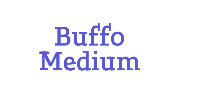 Buffo Medium Font Download