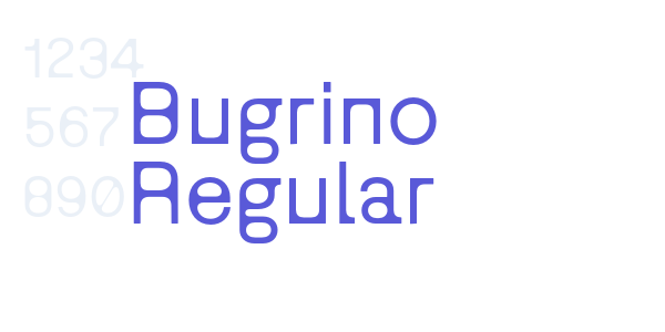 Bugrino Regular font free