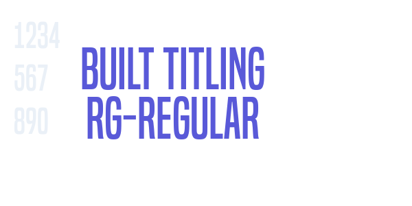 Built Titling Rg-Regular font free