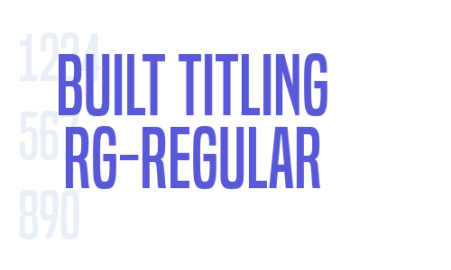 Built Titling Rg-Regular Font