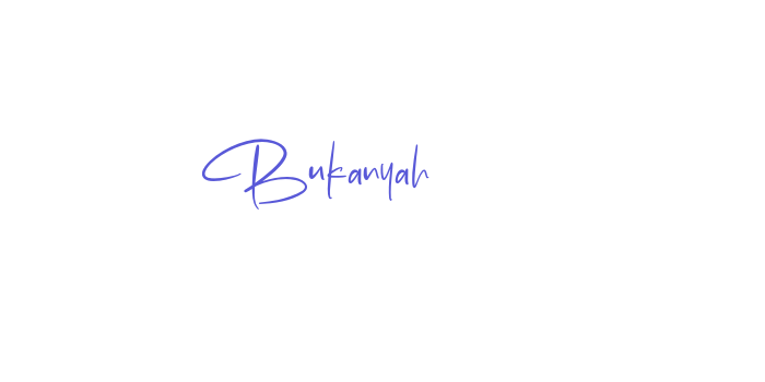 Bukanyah Font Download