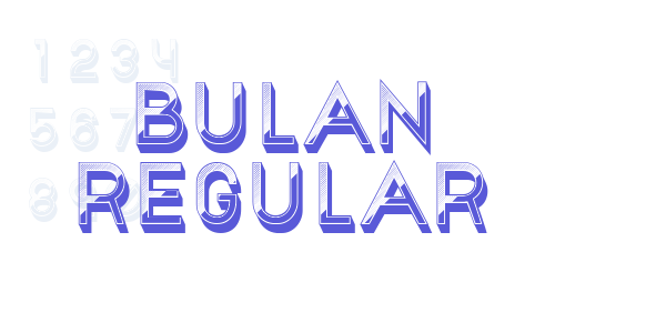 Bulan Regular font free