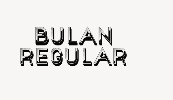 Bulan Regular Font