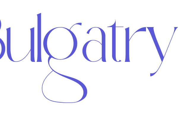 Bulgatry Font