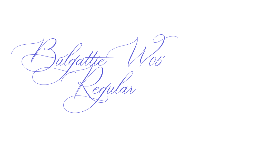 Bulgattie W05 Regular Font Download