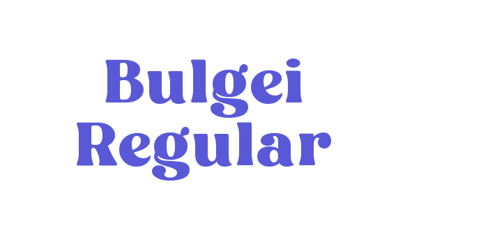 Bulgei Regular Font