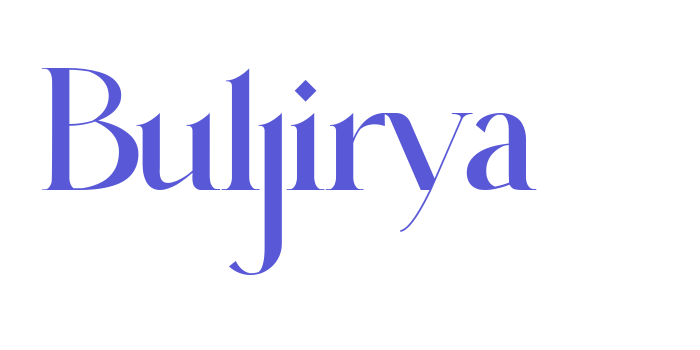 Buljirya Font Download