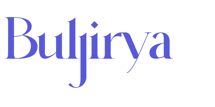 Buljirya Font