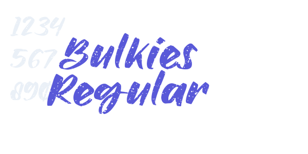 Bulkies Regular font