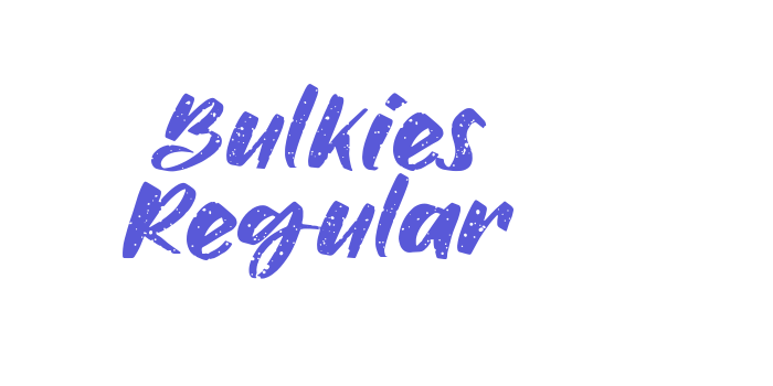 Bulkies Regular Font Download