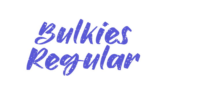 Bulkies Regular Font