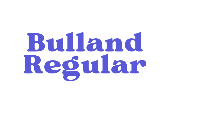 Bulland Regular Font Download