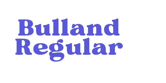 Bulland Regular Font Download