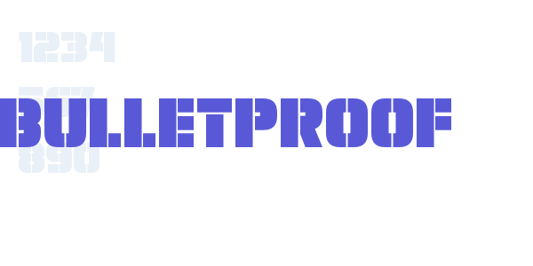 Bulletproof font free