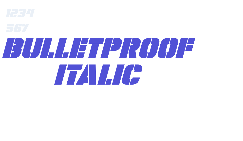 Bulletproof Italic-font-download