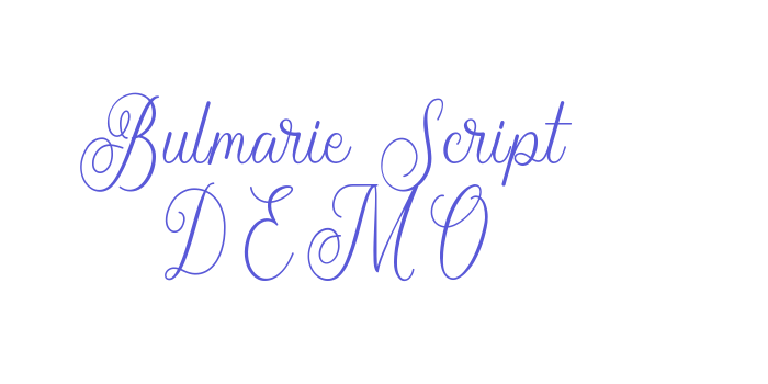 Bulmarie Script DEMO Font Download