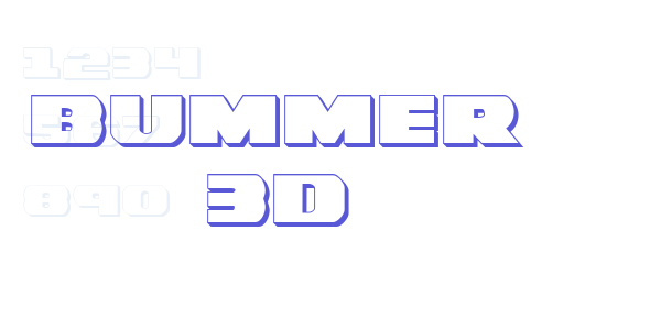 Bummer 3D font free