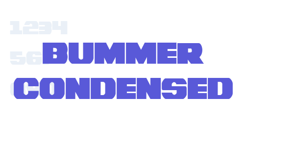 Bummer Condensed font