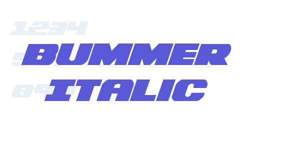 Bummer Italic font free