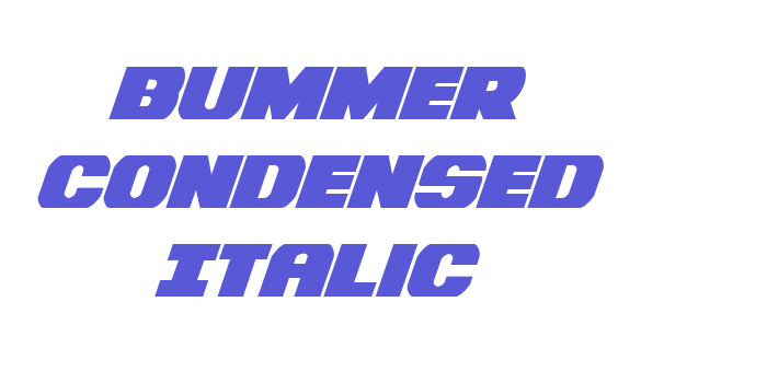 Bummer Condensed Italic Font Download