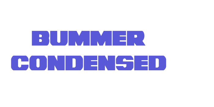 Bummer Condensed Font Download