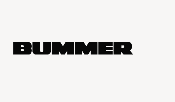 Bummer Font