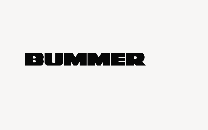 Bummer Font