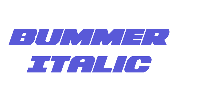 Bummer Italic Font